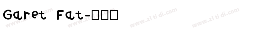 Garet Fat字体转换